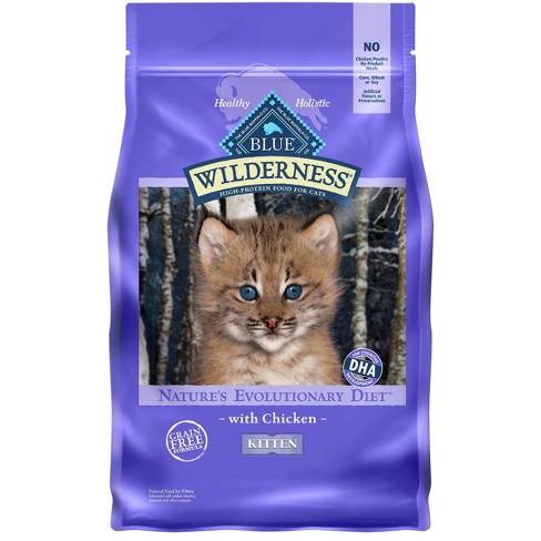 Blue Buffalo Wilderness High Protein Natural Kitten Dry Cat Food With Chicken Flavor 4lbs Target