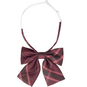 INSPIRE CHIC Women's Pre-tied Colorful Plaid Elastic Strap Party Costume Bow Ties - 1 of 4