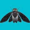 Men's Design By Humans Monochrome Cicada By Realkey T-Shirt - 2 of 3