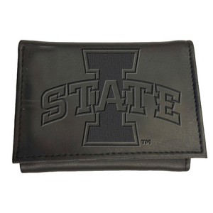 Evergreen NCAA Iowa State Cyclones Black Leather Trifold Wallet Officially Licensed with Gift Box - 1 of 1