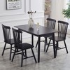 NicBex Set of 4 High Back Windsor Dining Chairs Armless Accent Side Chairs with Wood Legs for Home Kitchen - 2 of 4