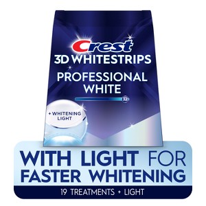 Crest 3D Whitestrips Professional White with Light Teeth Whitening Kit, 19 Treatments - 1 of 4