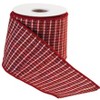 Traditional Red & Gold Wired Holiday Ribbon – 4" x 10 Yards Decorative Polyester Ribbon for Gift Wrapping & Seasonal Crafts by Melrose - 2 of 3