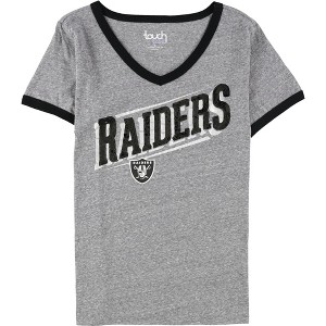 Touch by G-III Womens Las Vegas Raiders Sequin Embellished T-Shirt - 1 of 2