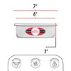 Fat Daddio's PSQ-662 Square cake pan solid bottom 6\\x6\\x2\\