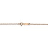 Black Bow Jewelry 1.1mm, 14k Rose Gold, Diamond Cut Solid Ropa Chain Necklace - 4 of 4