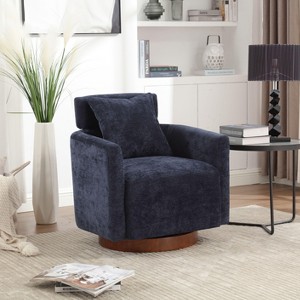 CAVINAS 360 Degree Accent Swivel Chair with Soft Adjustable Backrest Comfy Chair Lounge Chair for Living Room - 1 of 4