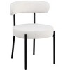 NicBex Upholstered Dining Chair Set of 2 Modern Kitchen Round Curved Backrest Chair with Metal Legs - 4 of 4