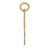 Black Bow Jewelry 14k Yellow Gold, Ella Collection, LG Fancy Script Initial Pendant A-W - 2 of 4