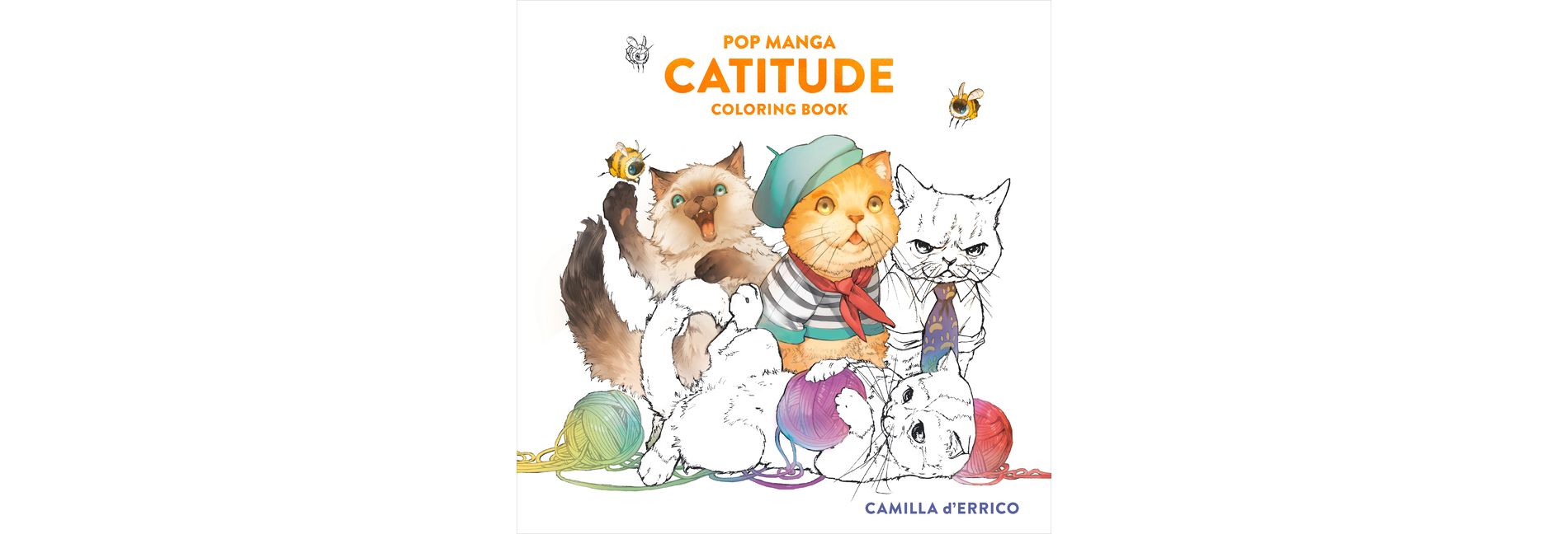 Pop Manga Catitude Coloring Book - by  Camilla D'Errico (Paperback)