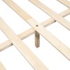 Queen/Full Size Upholstered Platform Bed Frame with Metal Strips Decor 4Q -ModernLuxe - 3 of 4