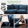 Grungis Corduroy Deep Seat Single Sofa with Back Cushion & Throw Pillows,Slip-covered Comfortable Futon Armchair for Living Room & Bedroom - 4 of 4