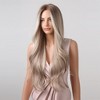 Jessie's Wig Cosplay Long Curly Synthetic Wigs Platinum Blonde With White Highlight Dark Roots 26 Inch 1 Pc/Pack - 3 of 4