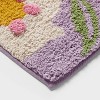 17"x24" Easter Floral Bath Rug Purple - Threshold™ - 3 of 4