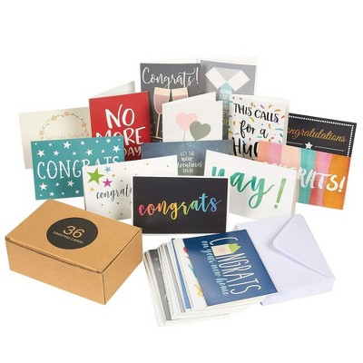 Best Paper Greetings 36 Pack Assorted All Occasion Greeting Cards, Congratulations Cards for Engagement Wedding, 4x6 in