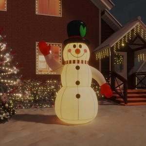 Aghana Digitals 8ft Inflatable Snowman with Multicolor LEDs, Weather-Resistant Oxford Fabric & PU - 1 of 4