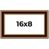 PosterPalooza | Panoramic Weathered Gold Picture Frame - UV Acrylic, Foam Board Backing, Hanging Hardware - 2 of 4