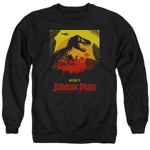 Jurassic Park Welcome To Jp Adult Crewneck Sweatshirt - 1 of 4