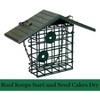 JCS Wildlife Single Suet Cage with Poly Lumber Roof - 3 of 4
