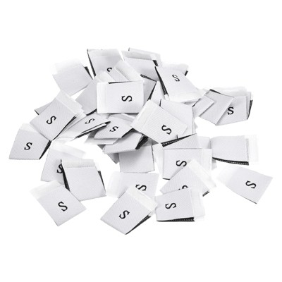 Unique Bargains Woven Crafting Clothing Sewing Embroidered Size Labels 100 Pcs