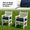 Peace Nest Solid Outdoor Patio Seat Cushion Set of 4 - 4 of 4
