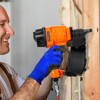 VEVOR Coil Siding Nailer MCN55, 1 inch to 2-1/4 inch 15 Degree Pneumatic Siding Nail Gun, 70-120PSI Air Coil Nailer for Siding, Orange - 2 of 4