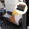 Unique Bargains Car Trash Can Hanging Folding Front Seats Faux Leather Trash Bin 1 Pcs - 3 of 4
