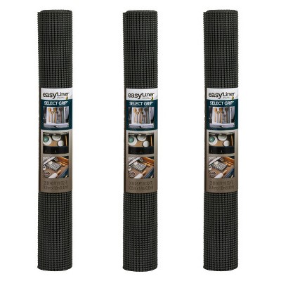 Duck EasyLiner Select Grip Non-Adhesive Shelf and Drawer Liner, Dark Gray