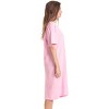 Just Love Womens Nightgown - Short Sleeve Henley Oversized Sleepwear Gown - 2 of 3
