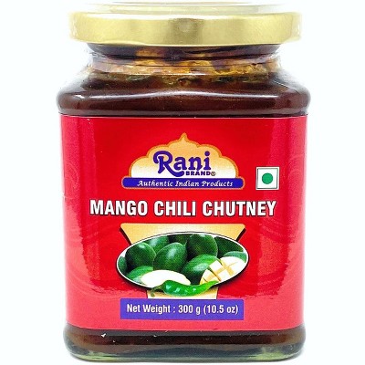 Mango Chili Chutney (Spicy Indian Preserve)  - 10.5oz (300g) - Rani Brand Authentic Indian Products