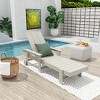 WestinTrends Ashore Modern Reclining Chaise Lounge With Arms & Wheels - 2 of 4