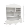 Sevobal Utility Storage Shelves, Open Rack with Freestanding Display Storage for Bedroom Living Room Office, White, 32.44"*14.84"*39.37" - 4 of 4