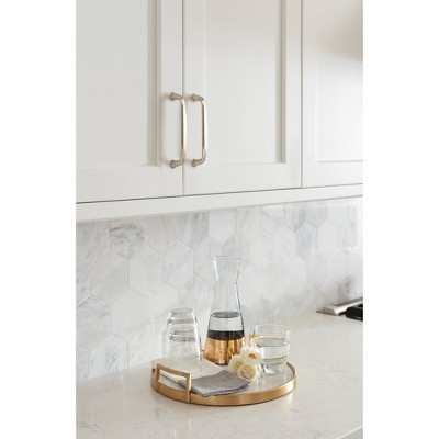 Kane 5-1/16" Satin Nickel Brushed Arch Cabinet Pull