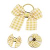Unique Bargains Women's Cute Bow Flowers Hair Ropes Yellow 10 Pcs - 3 of 3