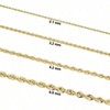 Filled Rope Chain Necklace for Men and Women 2.1 mm, 3.2 mm, 4.2 mm, 6 mm thoughtful choice for loved ones. - 2 of 4
