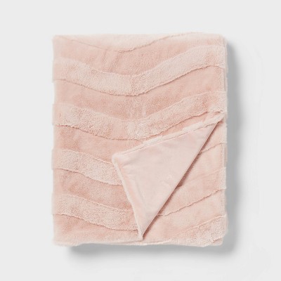 Pink Wave Kids' Plush Throw Blanket - Pillowfort™