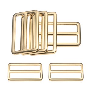 Unique Bargains Zinc Alloy Durable Multipurpose Tri Glide Metal Buckles for Bags 6 Pcs - 1 of 4