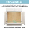 LOVMOR Pull Out Cabinet Organizer with Wooden Handle, 22?" W x 21?"Heavy Duty Cabinet Drawers Shelves Slide Out Organizer - 4 of 4