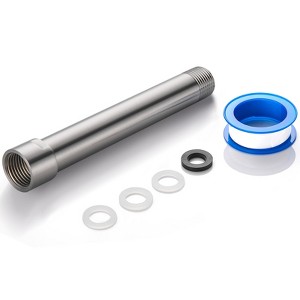 Cobbe Shower Head Extension Arm, 6-Inch Shower Arm Extender, Stainless Steel Shower Pipe Arm for Bathroom, Adjustable Extension Pipe, Brushed Nickel - 1 of 4