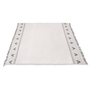 Mickey Mouse & Friends Farmhouse Picnic Blanket White with Gray Accents - 1 of 4