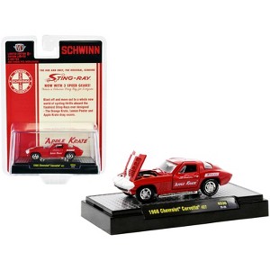 1966 Chevrolet Corvette 427 #68 Red with White Stripes and Graphics Ltd Ed to 4400 pcs 1/64 Diecast Model Car by M2 Machines - 1 of 3