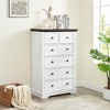 NicBex Farmhouse Drawer Dresser,Modern Tall/Double Dressers with Round Handles,Chest of Drawers for Bedroom,Living Room,Dining Room,Hallway - 2 of 4