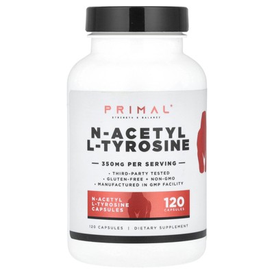 PrePrimal N-Acetyl L-Tyrosine, 350 mg, 120 Capsules