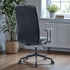Mshliw High Back Swivel Office Chair with PU Upholstery, Adjustable Seat Height, Armrests and Five-Star Base for Comfortable Work Seating - 4 of 4