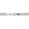 Black Bow Jewelry 5.5mm, 14K White Gold, Solid Miami Cuban (Curb) Chain Necklace - 3 of 4