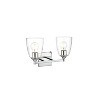 Elegant Lighting Gianni 2 light Chrome and Clear Bath Sconce - 2 of 4