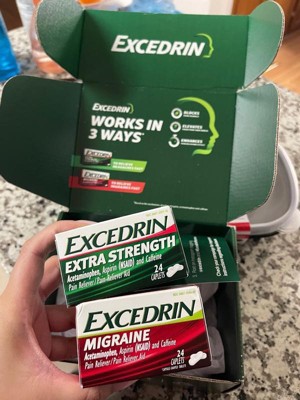 Excedrin Migraine Pain Reliever Caplets - Acetaminophen/aspirin (nsaid ...