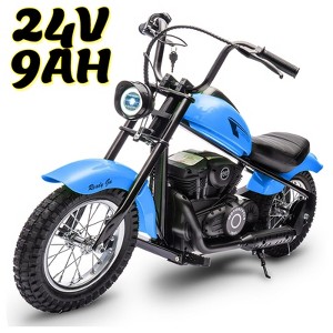 Jojoka Electric Motorcycle for Kids, 24V 250W Dirt Bike, Two Speed Modes up to 14MPH, Dirt Bike with LED Lights, Ride for Teens - 1 of 4