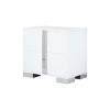 Contemporary 2-Drawer Nightstand with Mirrored Fronts and Durable MDF Build for Bedroom or Living Room Accent-Cuddlewood - 3 of 4