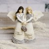 Pavilion Gift Company - Friendship - 5.5" Double Angels Holding Heart - Decorative Objects - 2 of 4